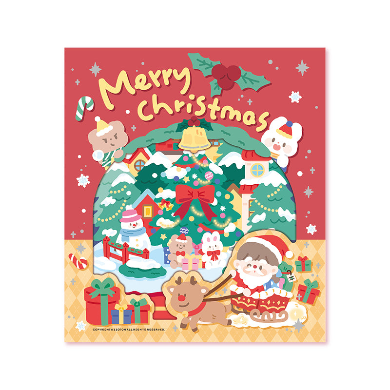 Molinta - Merry Christmas Large Scene Sticker Set

Get ready for Christmas with this fun sticker scene! With this cute activity, you'll receive a double-sided, standing Christmas themed background and 5 sticker sheets to decorate with!

164mm x 185 mm
Material: Paper, PVC