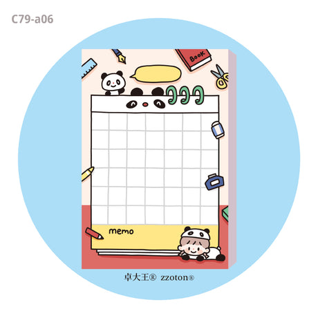 Molinta - Panda Stationery A7 Memo Pad

Enjoy 50 sheets of this panda and stationery inspired memo pad to add to your journaling experience!

Specifications: 80mmx120mm
Material: 100g white kraft paper
Number of pages: 50