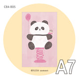 Molinta - Spring Panda A7 Memo Pad

Enjoy 20 sheets of this panda on a spring memo pad to add to your writing experience!

Specifications: 80mmx120mm
Material: 120g white kraft paper
Number of pages: 20