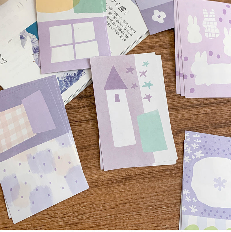 Molinta - Taro Paste Light Purple M5 Memo Sheets

Enjoy these cute memo sheets with 6 different patterns front and back! 4 pages of each pattern.

Specifications: 67mmx105mm
Material: 120g cotton paper

Number of pages: 24