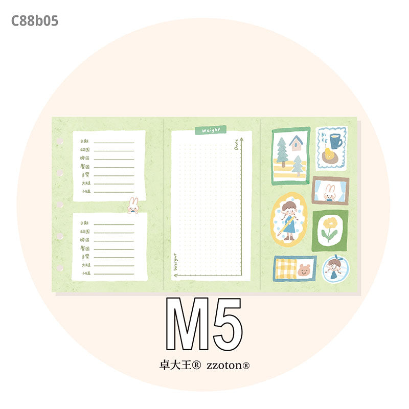 Molinta - Weight Loss Plan M5 Tri-Fold Pages

Stay active in your life by tracking your physical activity with these page inserts in your binder with a date and weight tracker!

Specifications: 183mmx105mm
Material: 120g white craft

Number of pages: 10