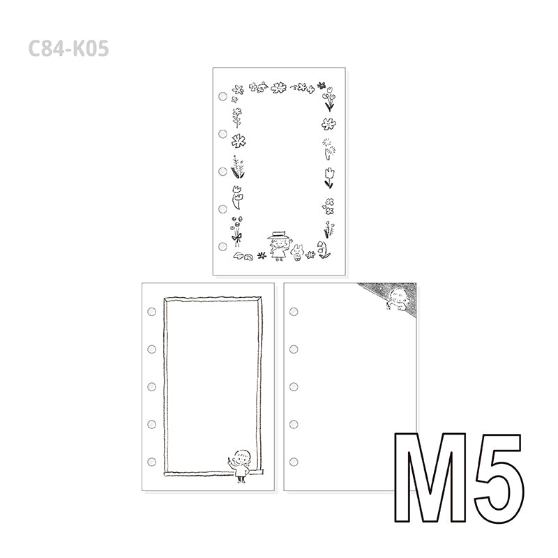 Molinta - White Sketch M5 Memo Sheets

Enjoy 30 sheets of these 3 adorable designs of different white sketches to add an authentic artistic touch to your journal!

Specifications: 67mmx105mm
Material: 100g white kraft paper
Number of pages: 30