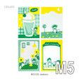 Molinta - Yellow and Green M5 Memo Pad

This includes 4 different designs that were created through a risograph printing process to achieve a nostalgic feel. The colors vary in depth, and the images on each sheet will have slight color registration deviations which is the unique feature of RISO printing.

Specifications: 67mm x105mm
Material: 100g cotton paper

Number of pages: 16