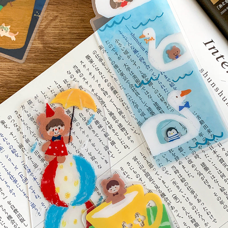 Add a whimsical addition to your planner, binder, or everyday notes throughout the year with these bookmarks or page dividers from Molinta. Section out your entries, dedicate a spot to something you want to remember, or even create some washi samples with these different bookmarks!

Specifications: 50mmx130mm
Material: PVC