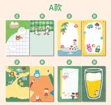 Molinta Coloring Time M5 Memo Sheets

Bring a burst of creativity to your planner, journal, or everyday notes with this charming memo set from Molinta. Each pad includes 24 double‑sided sheets, giving you plenty of space for lists, reminders, decorative accents, or colorful journaling moments.

Specifications: 67mm x 105mm
Material: 120g cotton paper

Double-sided
Number of pages: 24