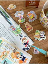 Molinta Lovely Animal Washi Sticker Roll Washi Tape kiss cut
