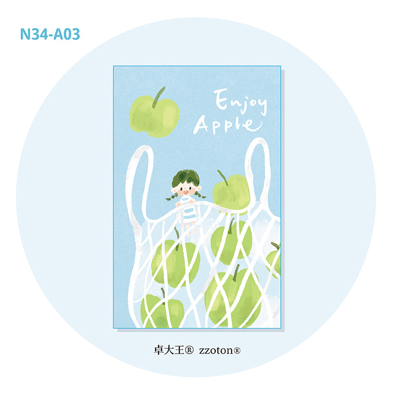 Introducing conveniently pocket sized M5 sticker books with release paper that can store all your loose stickers or precious vinyl stickers that can be pasted and reused whenever you desire! Each one has a sweet and cute design on the front!