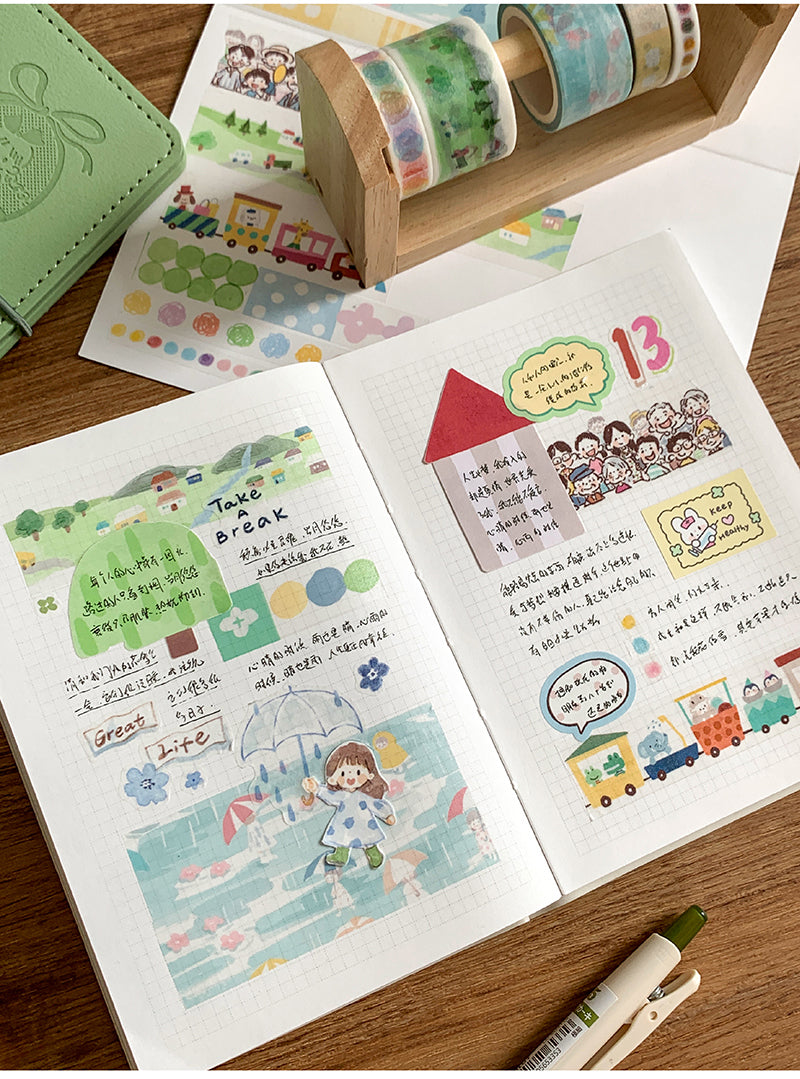 Molinta Meadow Town Washi Tapes Spread