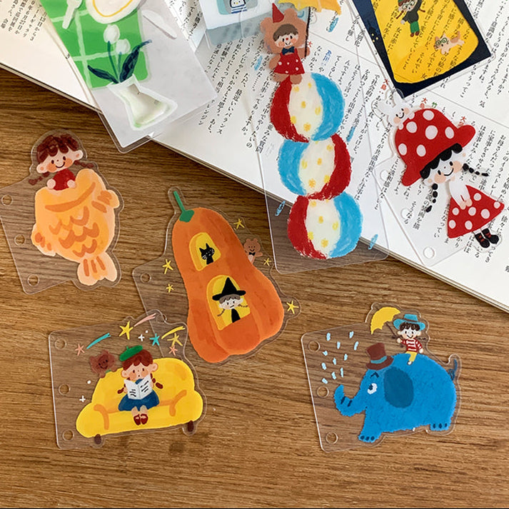 Add a whimsical addition to your planner, binder, or everyday notes throughout the year with these bookmarks or page dividers from Molinta. Section out your entries or dedicate a spot to something you want to remember with these different bookmarks!

Specifications: 53mmx76mm
Material: PVC