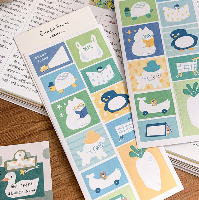 Molinta Sticker Sheet - Colorful Frames

A bright and charming way to frame your memories, decorate your planner, and add personality to any creative project. With two sheets included, you get plenty of playful frames to mix, match, and enjoy.

80x170mm
Material: Writing Paper
Includes 2 sticker sheets