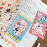 Featuring an adorable collection of cookie themed illustrations, this sticker sheet adds a warm, whimsical touch to planners, cards, photo albums, and creative projects. Each design is printed on durable writing paper with vibrant colors for easy decoration!
