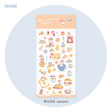 Molinta Sticker Sheet - Morning Baking

Celebrate your love for baking with this charming Molinta sticker sheet. Featuring adorable illustrations in Molinta’s signature whimsical style, these stickers are perfect for decorating planners, journals, scrapbooks, and happy mail.

90x158mm
Material: Cotton Paper
Includes 1 sticker sheet