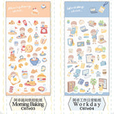 Molinta Sticker Sheet - Morning Baking

Celebrate your love for baking with this charming Molinta sticker sheet. Featuring adorable illustrations in Molinta’s signature whimsical style, these stickers are perfect for decorating planners, journals, scrapbooks, and happy mail.

90x158mm
Material: Cotton Paper
Includes 1 sticker sheet