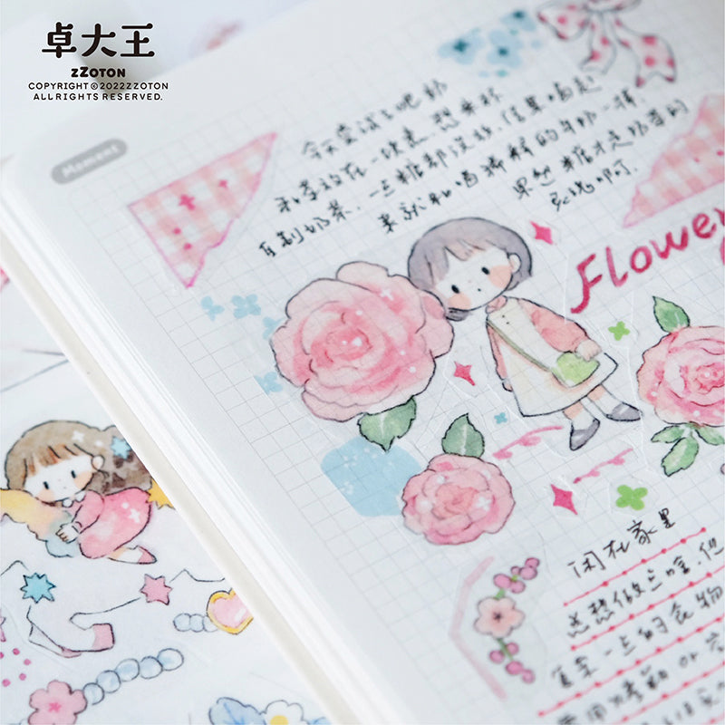 Molinta Sticker Sheet - Pink

Celebrate your love for all things pink with this charming Molinta sticker sheet. Featuring adorable illustrations in Molinta’s signature whimsical style, these stickers are perfect for decorating planners, journals, scrapbooks, and happy mail.

105x148mm
Material: Japanese Paper
Includes 2 sticker sheets