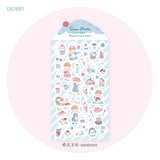 Featuring an adorable collection of plum themed illustrations, this sticker sheet adds a sweet, whimsical touch to planners, cards, photo albums, and creative projects. Each design is printed on durable paper with vibrant colors for easy decoration!