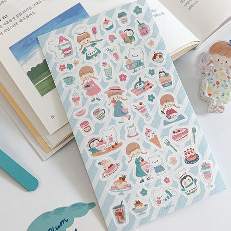 Featuring an adorable collection of plum themed illustrations, this sticker sheet adds a sweet, whimsical touch to planners, cards, photo albums, and creative projects. Each design is printed on durable paper with vibrant colors for easy decoration!