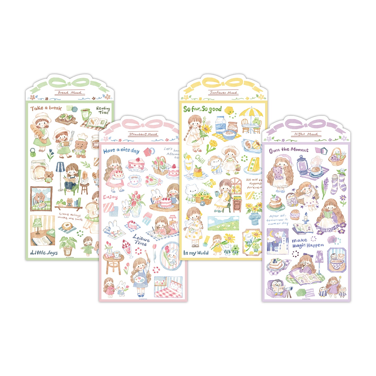 Featuring an adorable collection of illustrations that depict different moods for each day, this sticker sheet adds a joyful, whimsical touch to planners, cards, photo albums, and creative projects. Each design is printed on durable writing paper with vibrant colors for easy decoration!