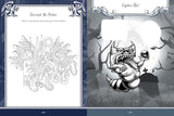 Explore the dark and macabre world of mythology and monsters with 500+ stickers, 50+ activity pages, puzzles, and trivia. 

With the Monsters, Mayhem, and Myths Sticker, Color & Activity Book, you can express both your creative and dark side with:

Exquisitely illustrated stickers: Use them to decorate envelopes, gift wrap, letters, scrapbooks, journals, or photo albums. On the backs of the sticker pages are quotes about various monsters and myths.
Creepy coloring pages, featuring line-drawn images of all k