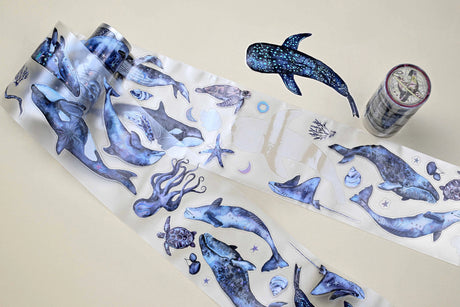 Cinta washi con bordes quemados