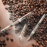 The Original: Fall is still a demonstrator like it’s other seasonal cousins. But this time has been adorned with a warm, coffee-like brown piston, furniture and nib. While this pen does not replace your daily caffeine intake, it may help alleviate some of the sting of working on a chilly fall morning.
