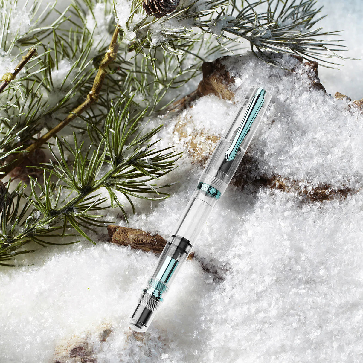 This time we’ve captured the essence of the frigid final months of the year with furniture, trim and nib done in an icy blue finish. These striking features have again been married to our trust piston fill system, and in-house nibs, ensuring a smooth and seamless writing experience. The clear barrel of the Original: Winter also entices enthusiasts to find a perfect ink match!