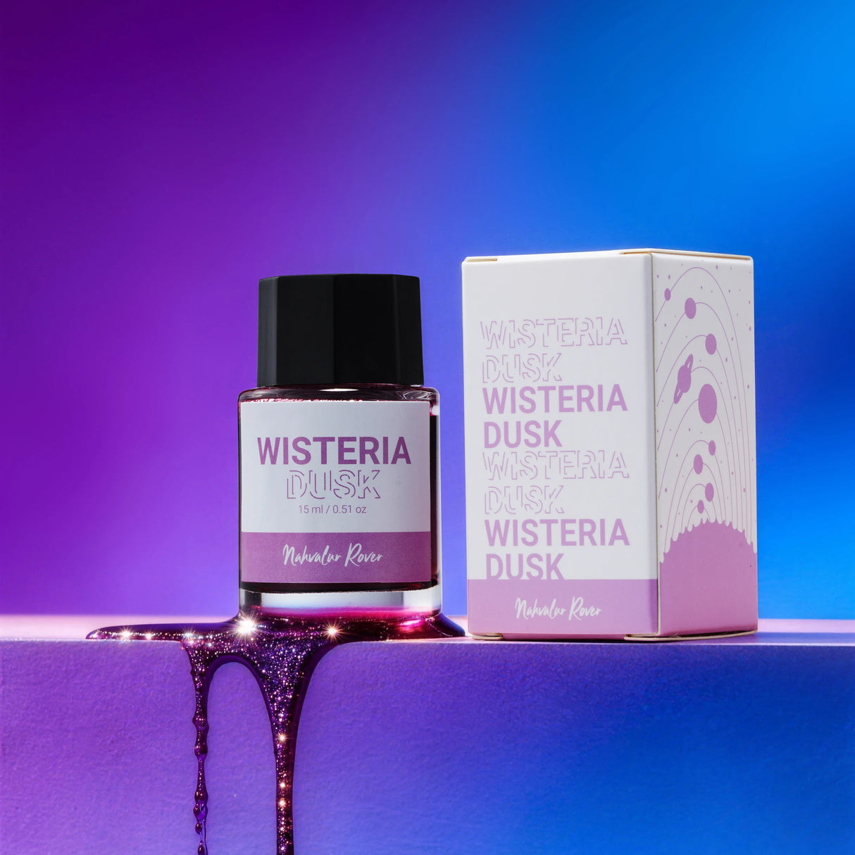 Wisteria Dusk&nbsp;is a soft violet ink made to accompany Lavender. Calm and expressive in equal measure, it brings a gentle depth to the page with a tone that feels thoughtful and composed.