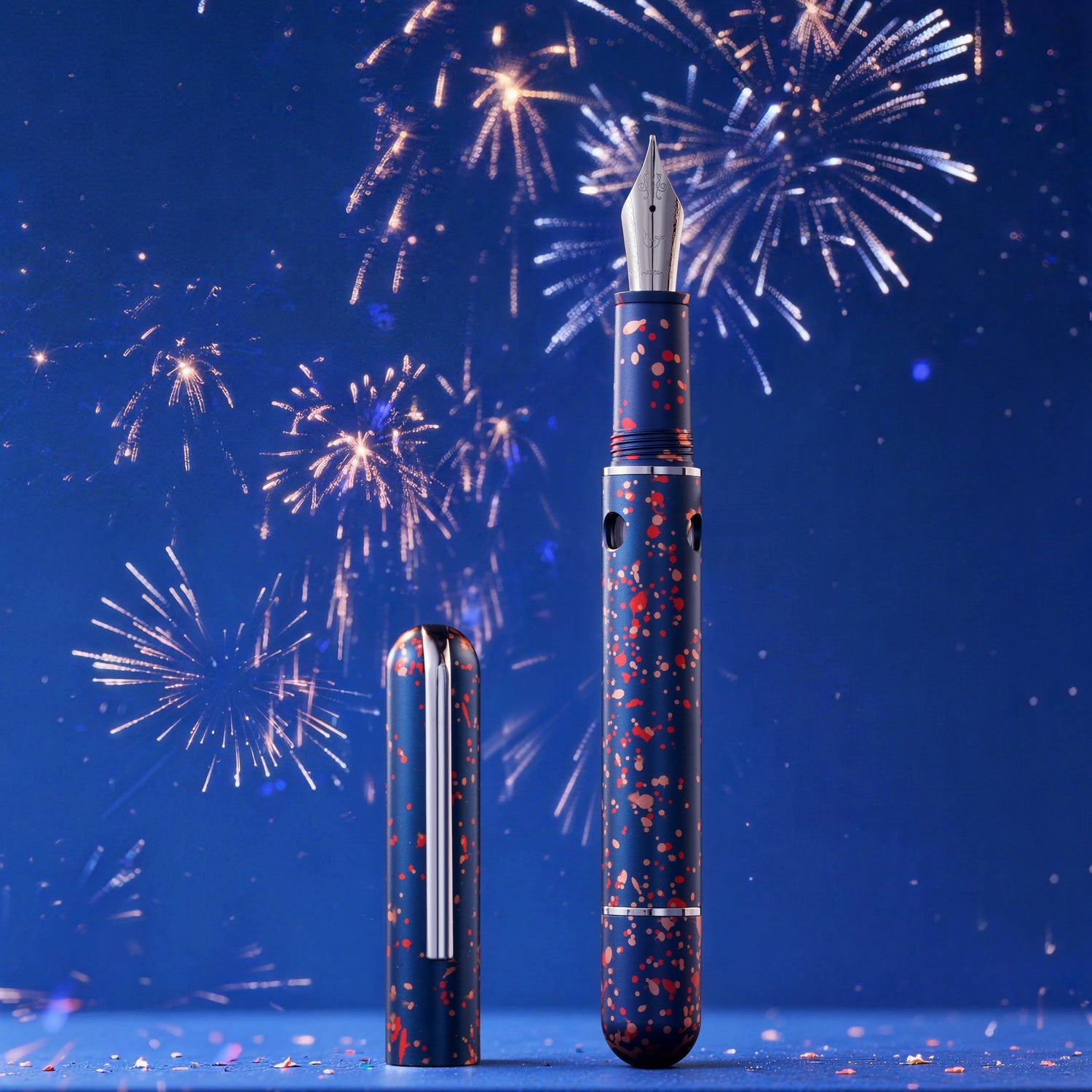 A summer night, lit in color.

Nahvalur is pleased to introduce Nautilus: Fireworks, a new celebratory edition inspired by the brilliance of fireworks across the night sky and the atmosphere of midsummer evenings filled with light.