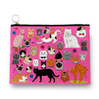 A playful, practical pouch that brings personality to your everyday organization. It’s perfect for pens, pencils, cosmetics, small accessories, or on‑the‑go essentials.

• Print on 100% Cotton
• Black Lining Inside
• Metal Zipper
• Size: 7" X 10"
• Printed on Both Sides with different graphics as shown
• Handmade with Love