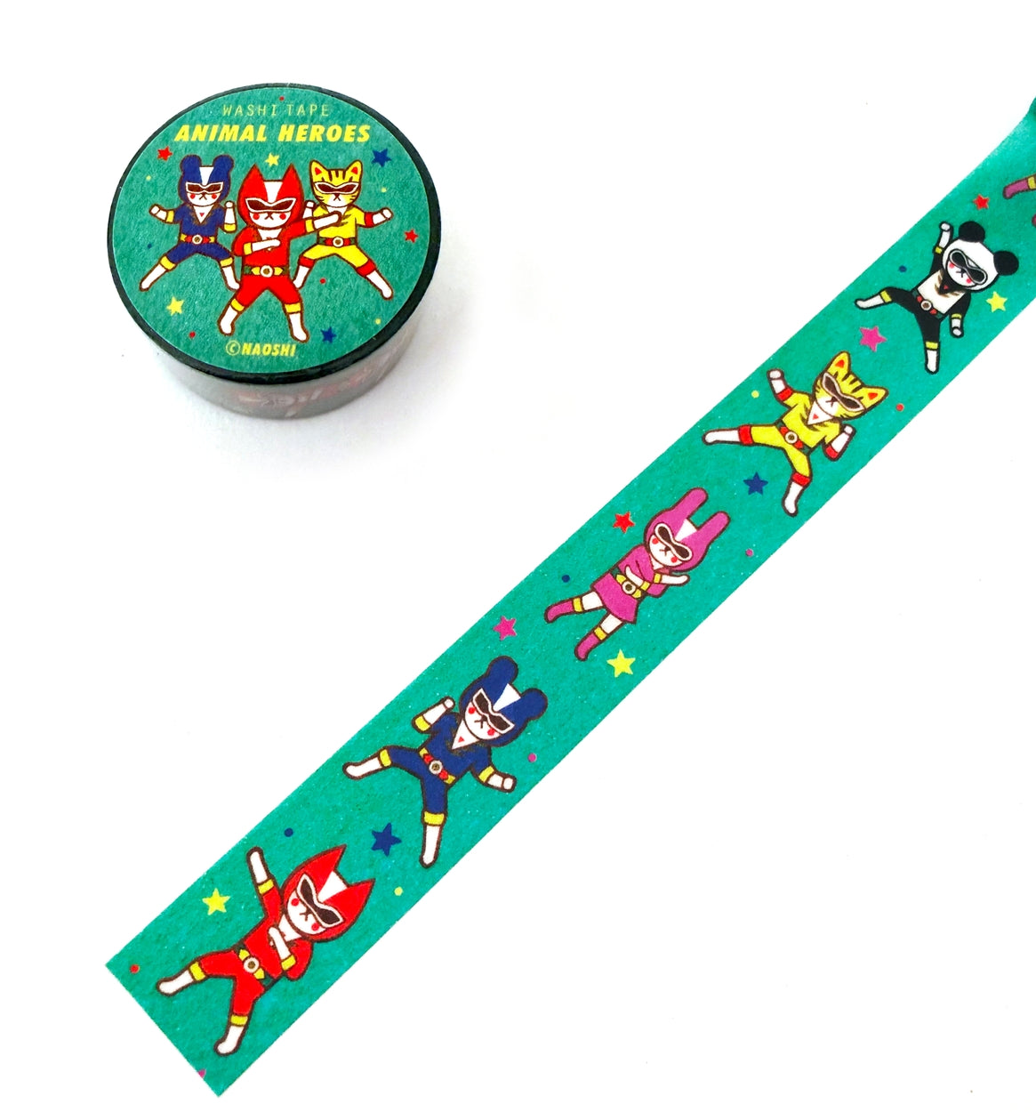 Washi Tape Sentai de Animales Naoshi