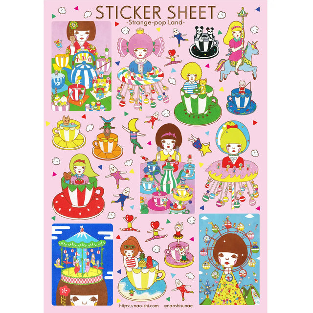Naoshi Strange-Pop Land Sticker Sheet

Strange-Pop Land sticker sheet is perfect for decorating your journal, binder, planner, scrapbook or laptop.