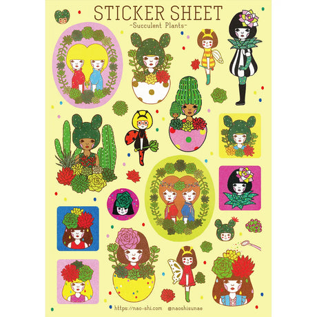 Naoshi Succulent Plants Sticker Sheet

Succulent Plants sticker sheet is perfect for decorating your journal, binder, planner, scrapbook or laptop.