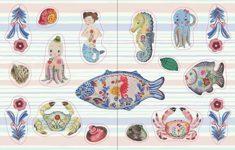 Add beauty to any surface with this highly giftable sticker book collection from a globally renowned artist. From globally renowned artist Nathalie Lété, the Nathalie Lété Sticker Book is the ultimate gift for sticker obsessives (and who doesn’t love stickers?) and fans of Lété.