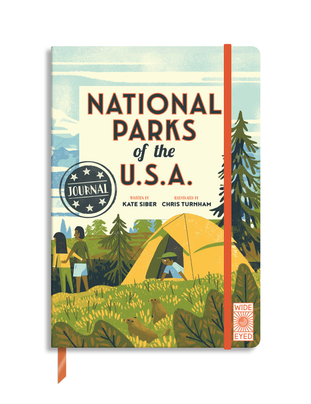 Explore the amazing National Parks with this keepsake journal to document your adventures. With a spread to fill in on 63 National Parks, including parks from each of the 50 States. 

Fill in the park name, date, weather, places you went, things you saw, favorite moment, and note down things to do next time, as well as adding drawings, pressed flowers or leaves, rubbings, photos and stamps. There is a spread for each national park and a place to add the unique stamp from every park you visit. Use the spotte