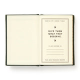 Introducing the tiniest holiday helper you’ll ever own—our 2.75” by 3.75” Naughty and/or Nice Tiny Diary, complete with 112 gilded-edge pages for jotting down all your festive deeds (or misdeeds). Whether you’re tracking gift ideas, holiday parties, or questionable decisions made under the influence of eggnog, this diary is your pocket-sized confessional for the season.&nbsp;

With a nostalgic design that feels straight out of Santa’s secret stash, this diary brings old-school charm to your modern holiday c
