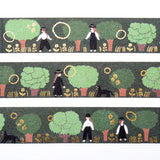 Foil-stamped masking tape for the Illustrator Unit and tie. In the deep green forest, you'll find sparkling flowers and black cats. The gold foil stamping applied throughout the tape adds a design accent. Cut short to use as stickers, or as a pop point in wrapping or decoration.


✨ Product Features

Gold foil stamping for a subtle, elegant shine
Perfect for decorating planners, journals, cards, gifts, and scrapbooks
High‑quality Cozyca Products washi tape
Size: 20 mm × 5 m