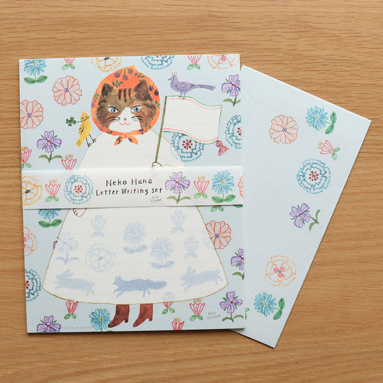 Juego de escritura de cartas Neko Hana Aiko Fukawa