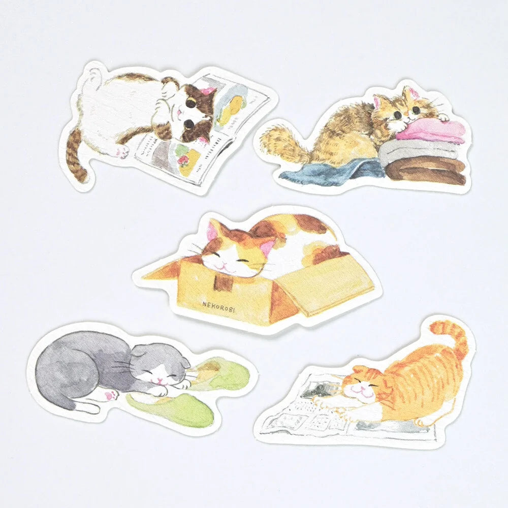 Nekorobi Common Cat Flake Stickers

So many cats!! These flake stickers can be used for sealing letters or decorating planners.&nbsp;Put them in cardboard boxes, lie down on top of magazines...... these cats are just like yours at home.&nbsp;I drew a remarkable scene of a cat you can't help but love.

Nekorobi 5th Anniversary


Height 140×Width 63mm

5 Patterns - 20 Sheets

Crepe Paper Stickers