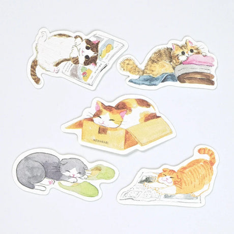 Nekorobi Common Cat Flake Stickers

So many cats!! These flake stickers can be used for sealing letters or decorating planners.&nbsp;Put them in cardboard boxes, lie down on top of magazines...... these cats are just like yours at home.&nbsp;I drew a remarkable scene of a cat you can't help but love.

Nekorobi 5th Anniversary


Height 140×Width 63mm

5 Patterns - 20 Sheets

Crepe Paper Stickers