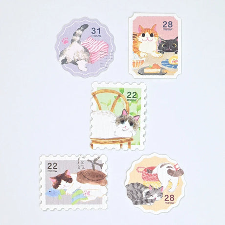 Nekorobi Stamp Flake Stickers

So many cats!! These flake stickers can be used for sealing letters or decorating planners. The design features a stamp-like design capturing cats leisurely enjoying their daily lives.

Nekorobi 5th Anniversary


Height 140×Width 63mm

5 Patterns - 20 Sheets

Crepe Paper Stickers
