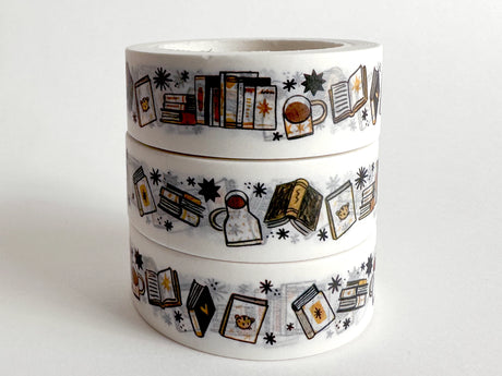 Measuring 15mm in width, this tape is the perfect accessory for any bookworm looking to add some literary flair to their crafting.