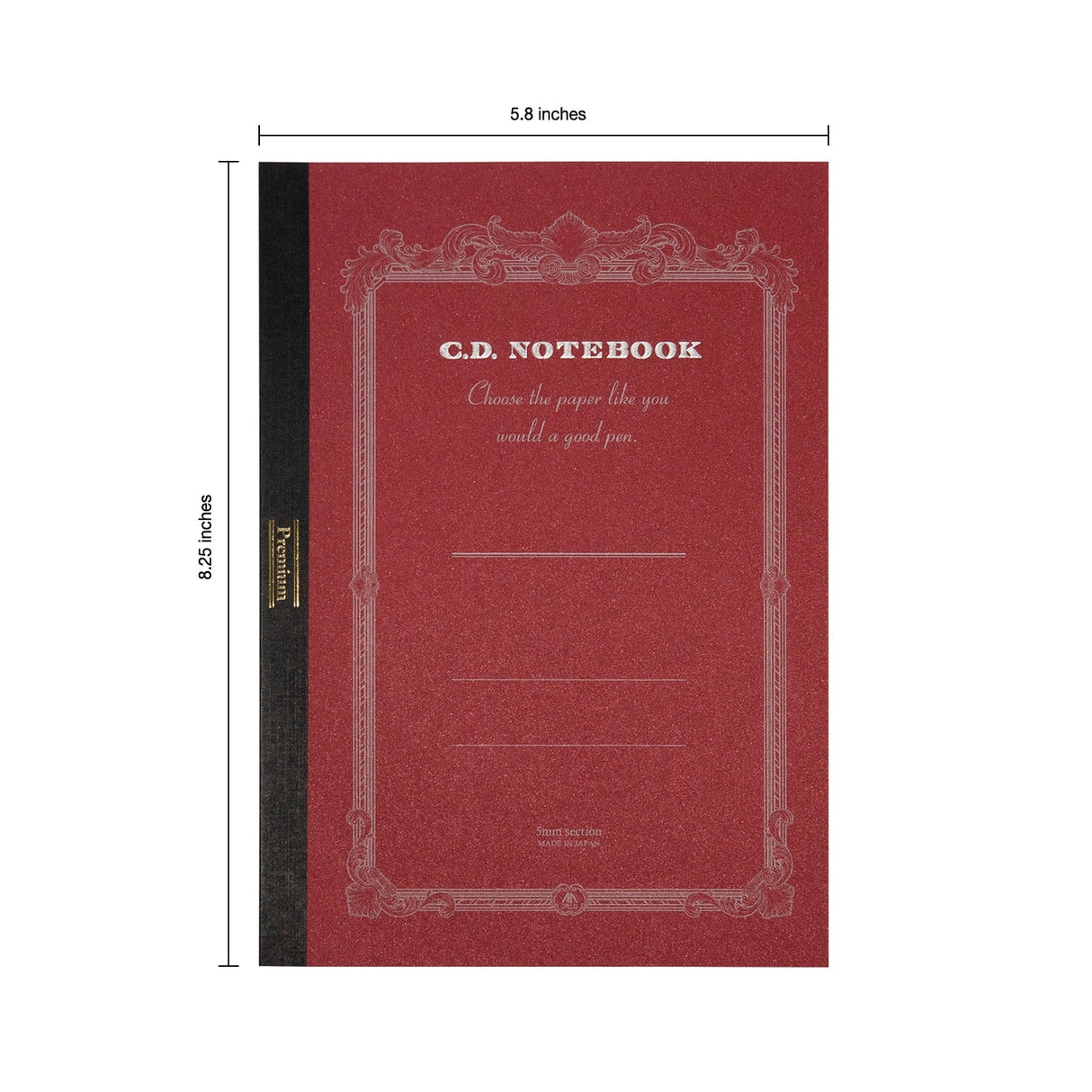 High-quality notebooks are ideal for jotting down ideas, taking notes, sketching, making lists and more. They are perfect for use at home or the office.&nbsp;


Contains silky white, acid free paper that allows for effortless writing.
Notebooks available in ruled, grid and plain paper options.
Heavy duty covers feature a glitter accent.
Silver and gold foil text on the cover also decorate this upscale notebook.
Sturdy thread binding allows the notebook to lay flat for comfortable writing.
Red threading matc