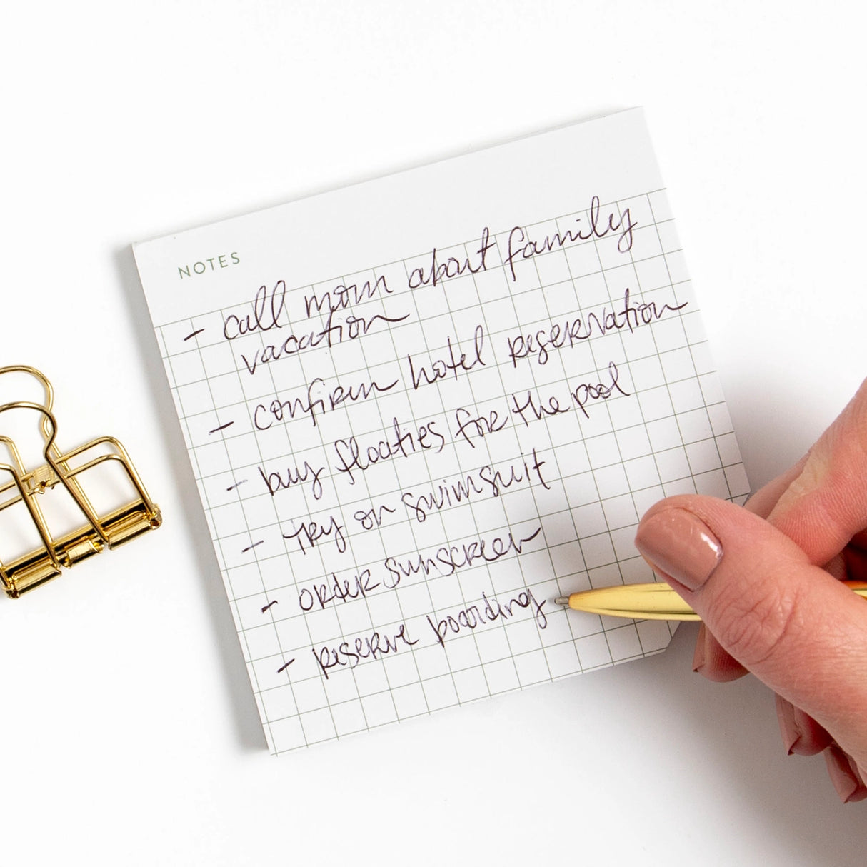 Discover the Notes Grid Notepad, your new favorite companion for note-taking, planning, and brainstorming. Whether you’re a student, a professional, or someone who loves to stay organized, this notepad is designed to help you capture your thoughts with clarity and creativity.

•Size: 4" x 4"
•Page Count: 52 Sheets