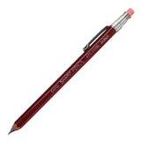 Lápiz mecánico de madera OHTO de 0,5 mm, color rojo oscuro