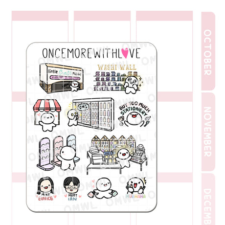 M1483 Once More With Love x Little Craft Place Sticker Sheet