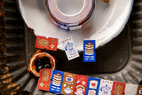 An assortment of stickers with drinks and sweets that pair well together to bring a cozy atmosphere anywhere you place them.

- Label Size 21.5 x 12 mm
- 6 Designs, approx. 500 labels per roll