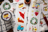 In everyday life,
there are always moments when we wish for a little bit of luck.

Paper cranes for good health, tiny fortune cookies,
a star on a barn door, a four-leaf clover…

The illustrations from this year’s Fortune planner into die-cut PET tapes.
