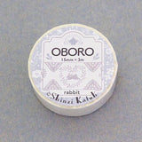 Cinta washi blanca con el dibujo de conejo Oboro