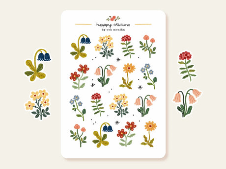 A sticker sheet full of cute little stickers perfect for planners, journals, or scrapbooking ❤