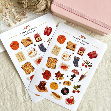 A sticker sheet full of cute little stickers perfect for planners, journals, or scrapbooking ❤