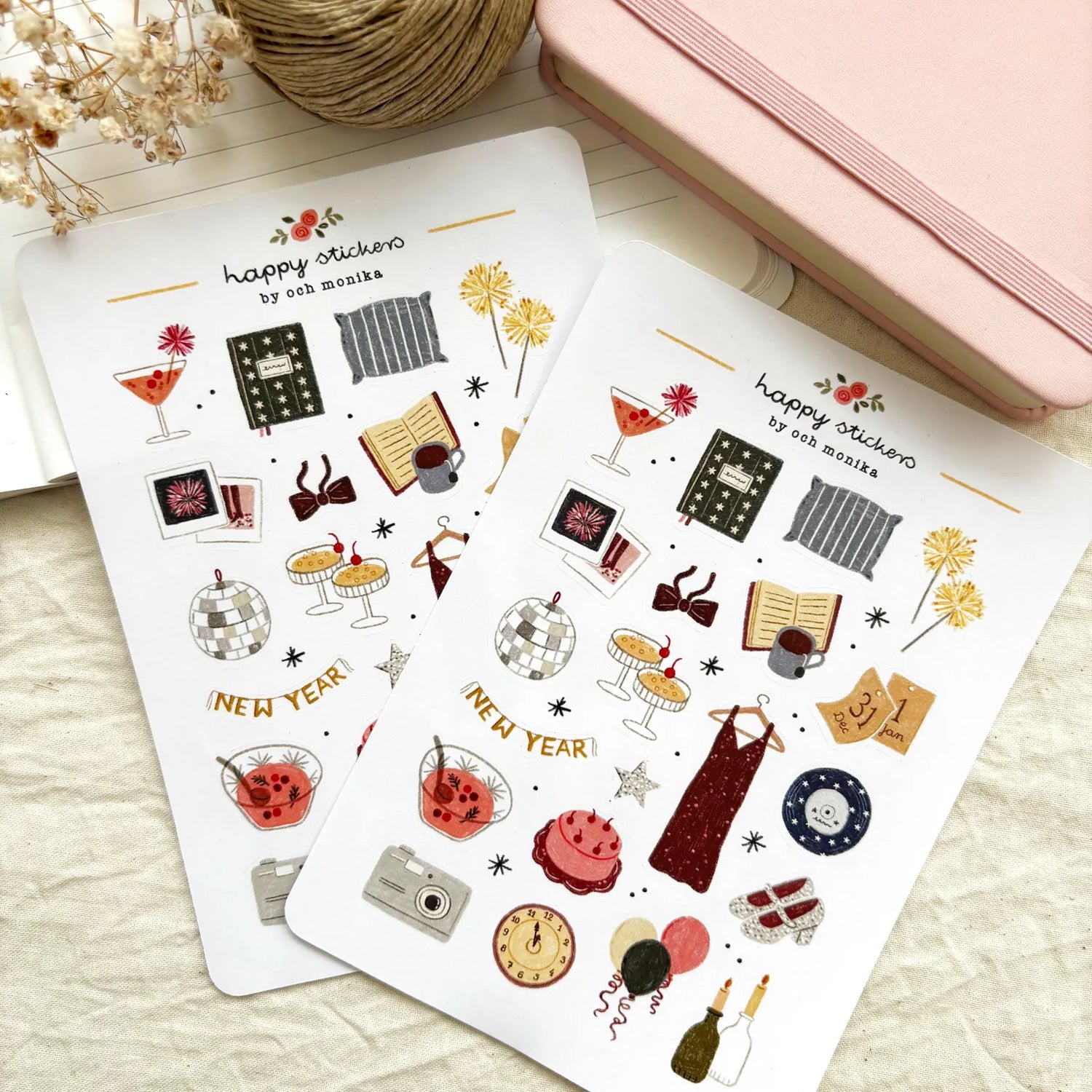 A sticker sheet full of cute little stickers perfect for planners, journals, or scrapbooking ❤